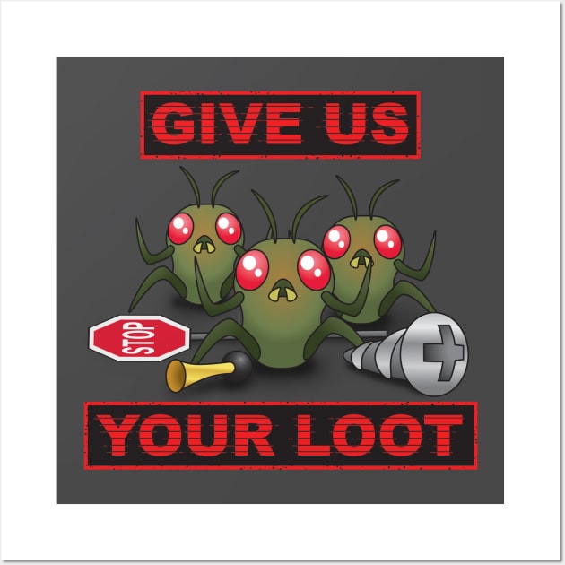 Loot Bugs Wall Art by ThompsonTom Tees